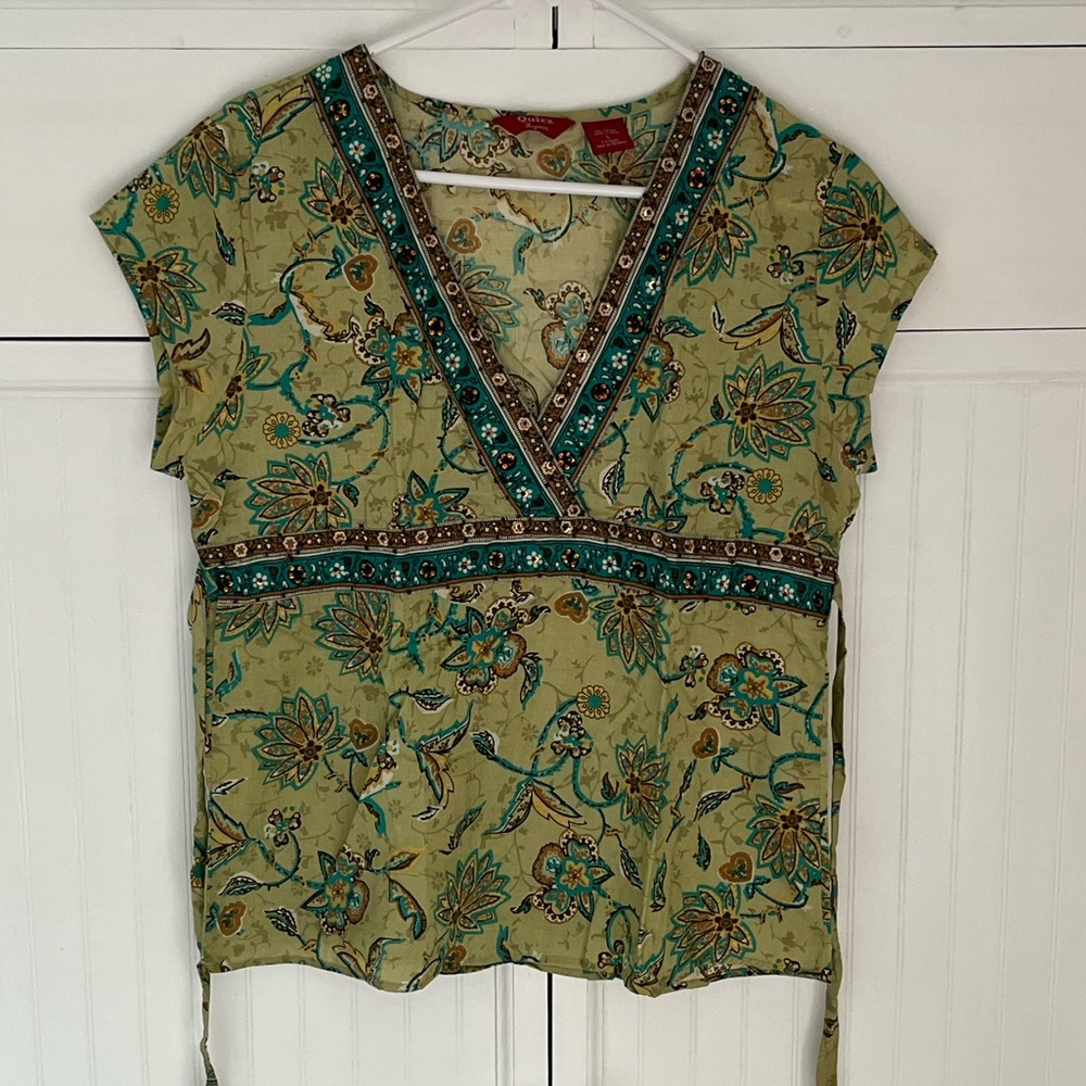 Flower Print Top by Quizz Bazaar